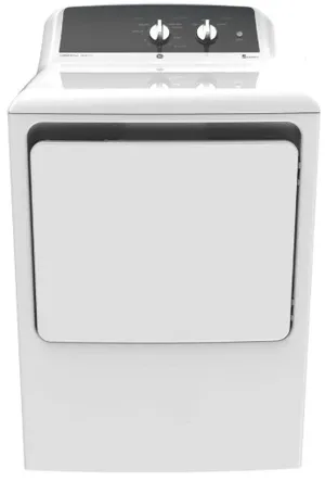 Front view of the GE GTX52EASPWB dryer 