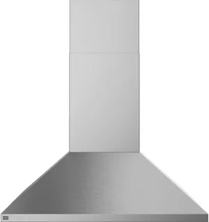Front view of the GE Profile PVW1036SWSS range hood