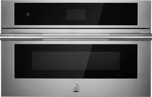 Credit: JennAir Front view of the JennAir JMC2430LL built-in microwave