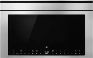 Credit: JennAir Front view of the JennAir JOETC330SL built-in microwave