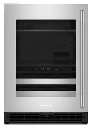 Front view of the KitchenAid KUBL524SSB beverage center