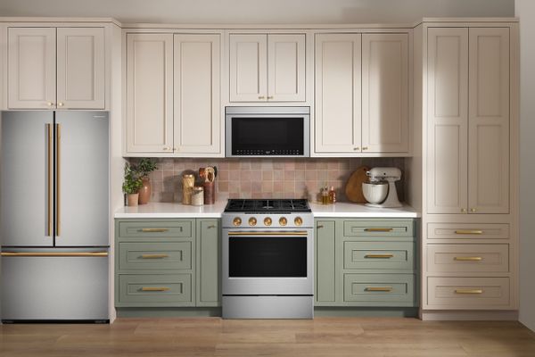 A kitchen featuring KitchenAid custom appliances 