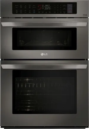 Front view of the LG LWC3063BD microwave oven combo