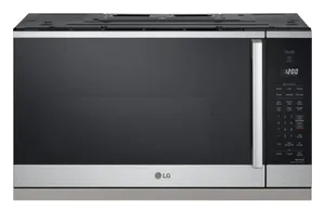Front view of the LG MVEL2125X over the range microwave