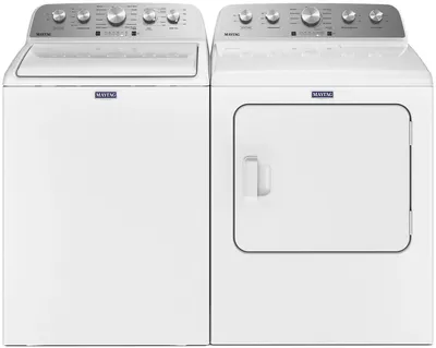 Credit: Maytag A Maytag MVW5035MW washer and Maytag MGD5030MW dryer laundry pair