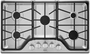 Overhead view of the Maytag MGC7536DS 36” gas cooktop