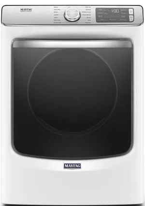 Front view of the Maytag MGD8630HW dryer