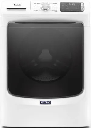 Front view of the Maytag MHW5630HW front load washer