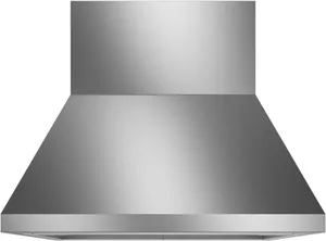 Front view of the Monogram ZVW1360SPSS range hood 