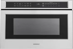 Credit: Monogram Front view of the Monogram ZWL1126SRSS built-in microwave