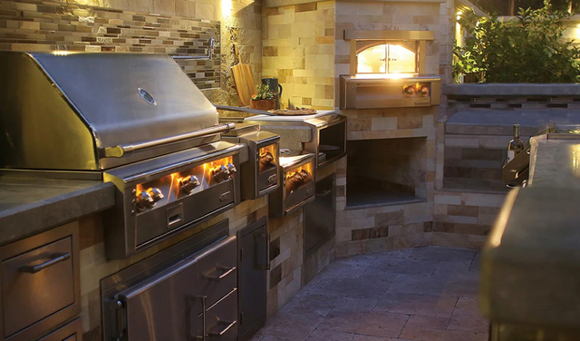 Alfresco Nighttime Outdoor Kitchen Alfresco Nighttime Outdoor Kitchen