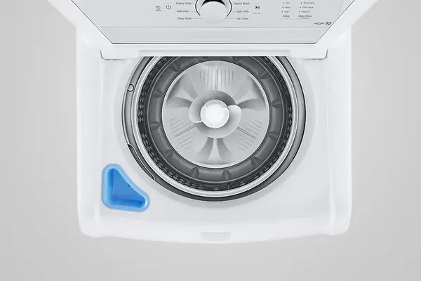 An overhead view of the LG WT7005CW washer