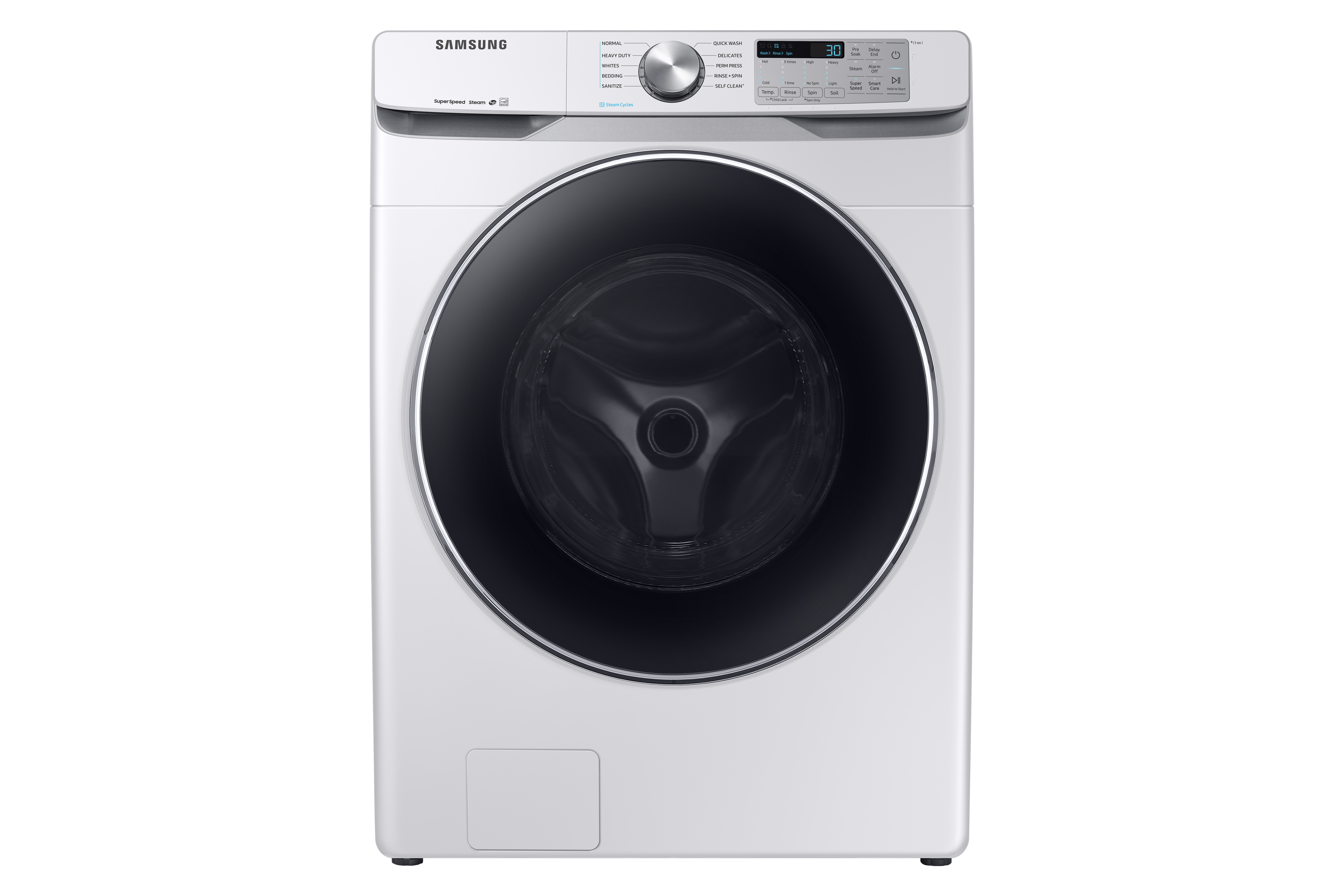 Samsung white and black front load washer