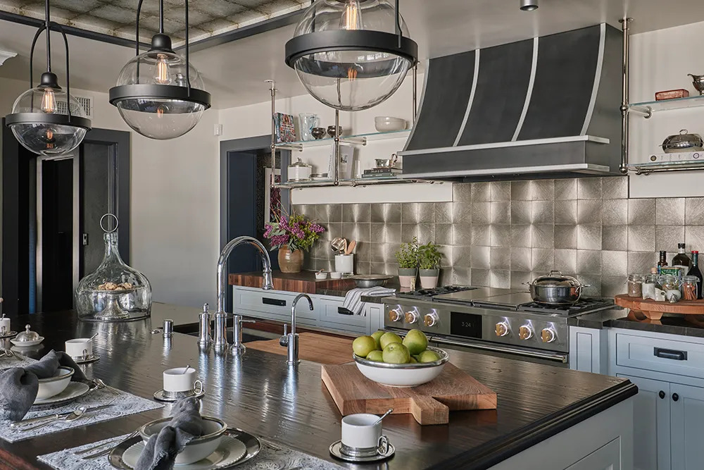 Full view of Pasadena kitchen remodel by designer Jeanne K. Chung.