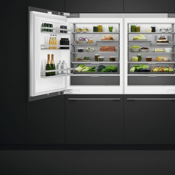 Fisher & Paykel bottom freezer panel ready refrigerators in a kitchen Fisher & Paykel bottom freezer panel ready refrigerators in a kitchen