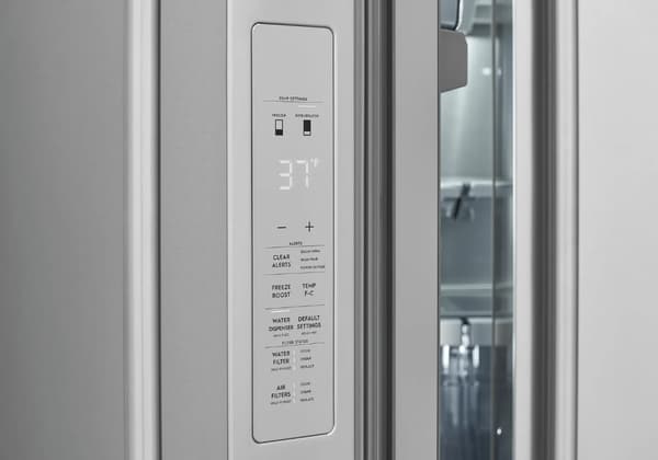 Interior of an Electrolux refrigerator with Luxcool cooling