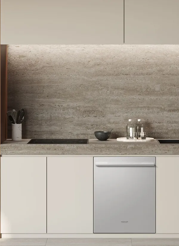 The SKS SKSDW2411T dishwasher in a high-end kitchen 