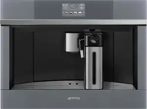 Front view of the SMEG Linea CMSU4104S coffee maker