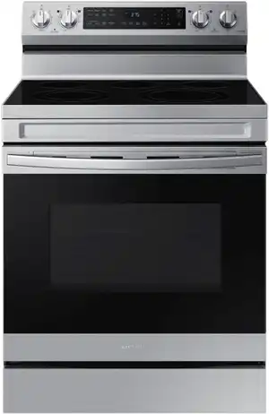 Front view of the Samsung NE63D6511SR electric range