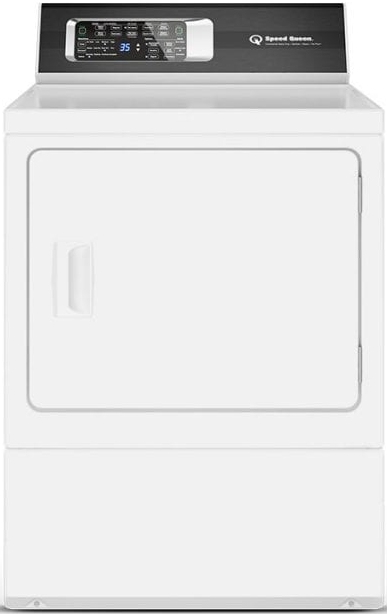Speed Queen® DR7 7.0 Cu. Ft. White Front Load Electric Dryer-DR7003WE