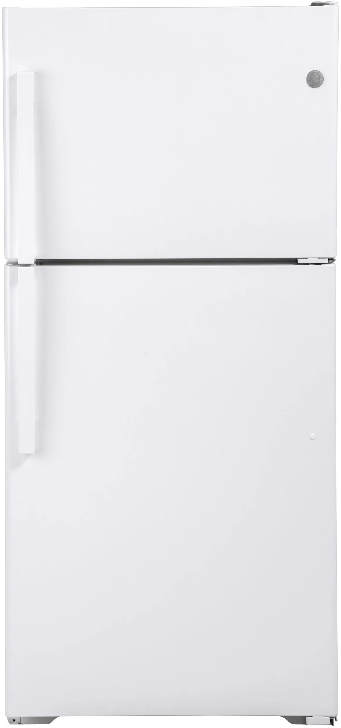 GE white top freezer fridge
