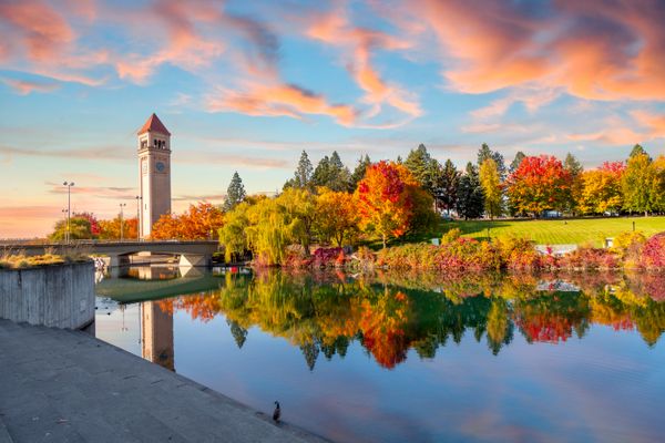 A scenic view of Spokane Washington