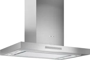 Credit: Thermador Front view of the Thermador Masterpiece HMIB42WS island range hood