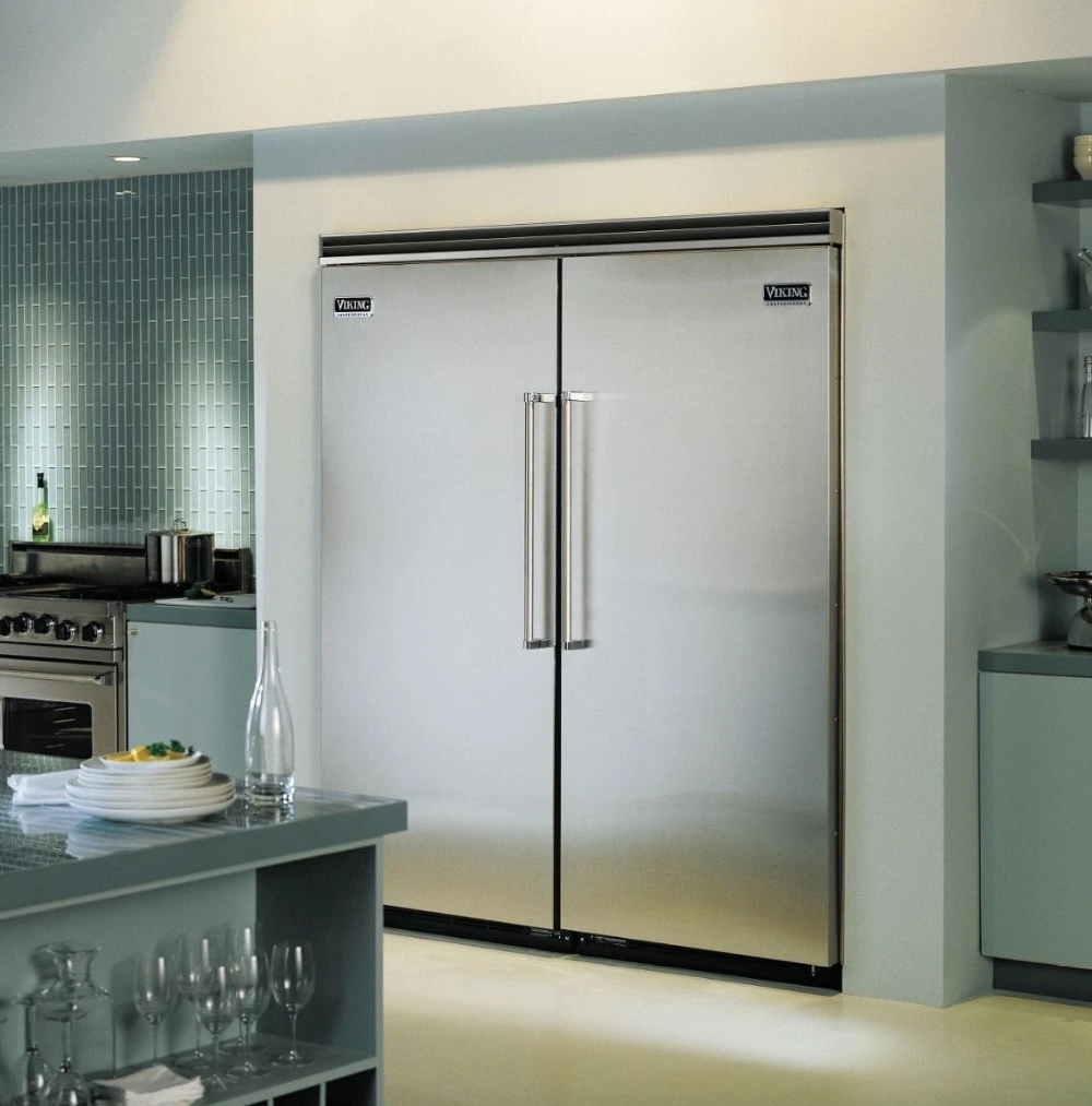 The Viking 5 Series FDRB5304L column refrigerator in a luxury kitchen
