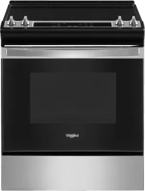 Credit: Frigidaire Gallery Front view of the Frigidaire Gallery GCFE3059BF electric range