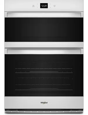 Front view of the Whirlpool WOEC5030LW microwave oven combo