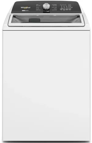 Front view of the Whirlpool WTW5057LW top load washer