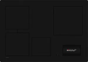 Overhead view of the Wolf CI30460C/B induction cooktop