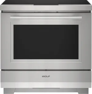 Front view of the Wolf IR36550/S/T 36” induction range 