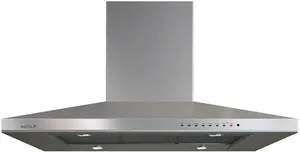 Credit: Wolf Front view of the Wolf VI42S 42” island range hood