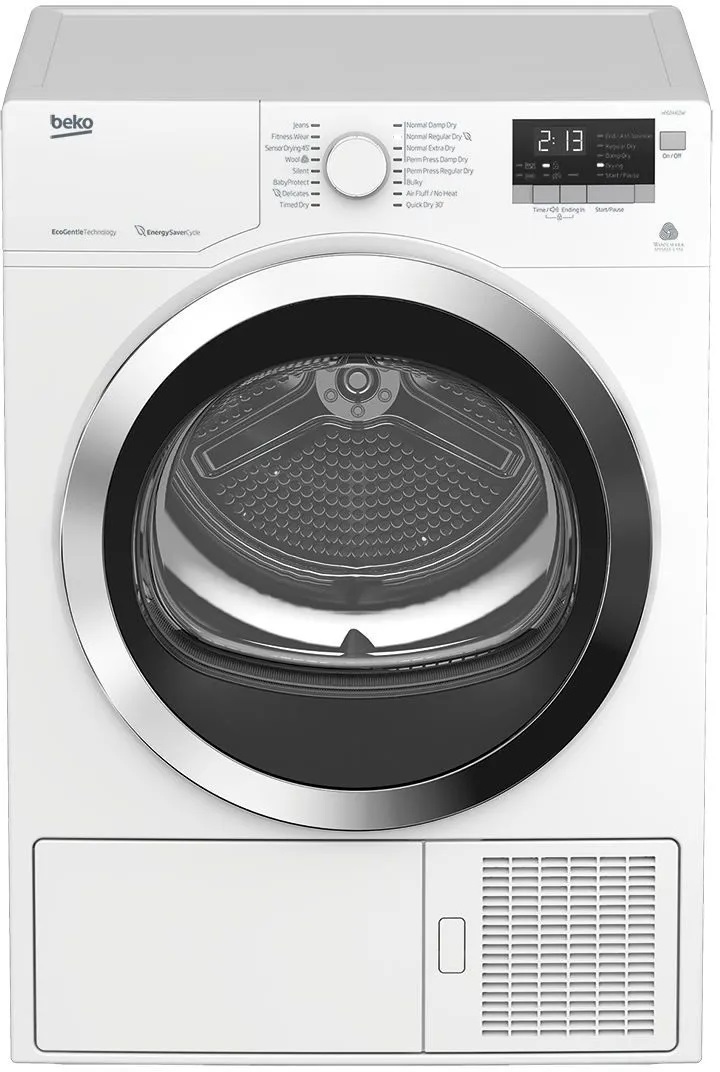 Beko Front view of Beko HPD24412W heated pump dryer