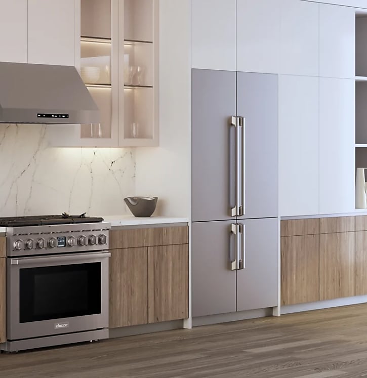 Dacor A kitchen featuring several Dacor appliances