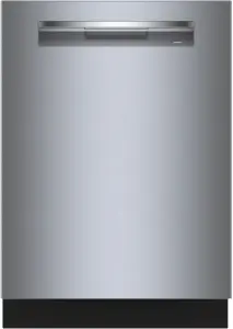 Front view of the Bosch 800 Series SHP78CM5N dishwasher 