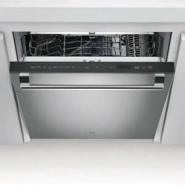 The Electrolux EDSH4944BS dishwasher wit its door open 