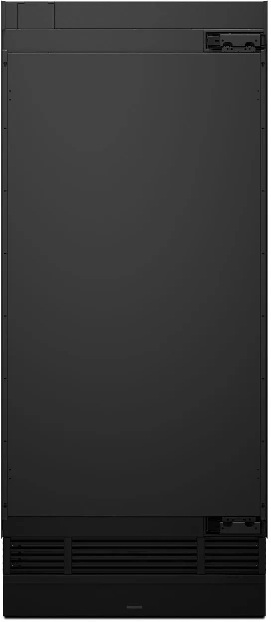 JennAir Front view of JennAir JBRFR36IGX black built-in in all refrigerator