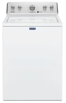Front view of Maytag MVWC465HW top load washer 