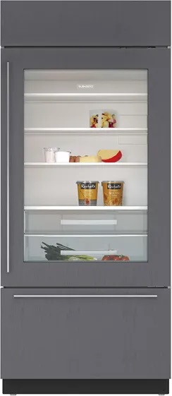 Sub Zero Front view of Sub Zero BI-36UG/O-LH column refrigerator