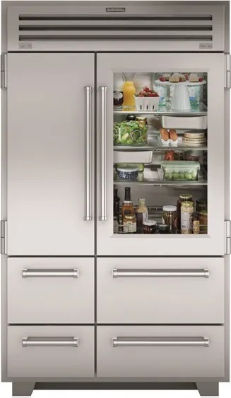 Sub Zero Front view of Sub Zero PRO4850G side by side refrigerator