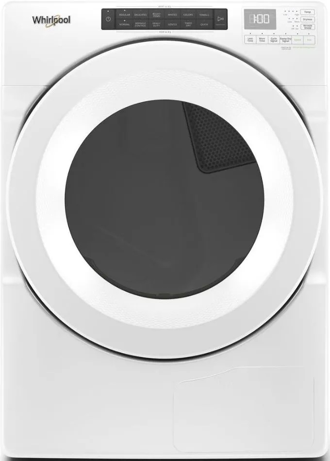 Whirlpool Front view of Whirlpool WHD560CHW heated pump dryer
