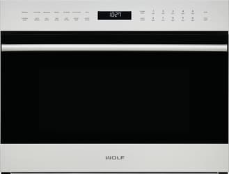 Front view of Wolf SPO24TE/S/TH Transitional Series 24-inch speed oven 