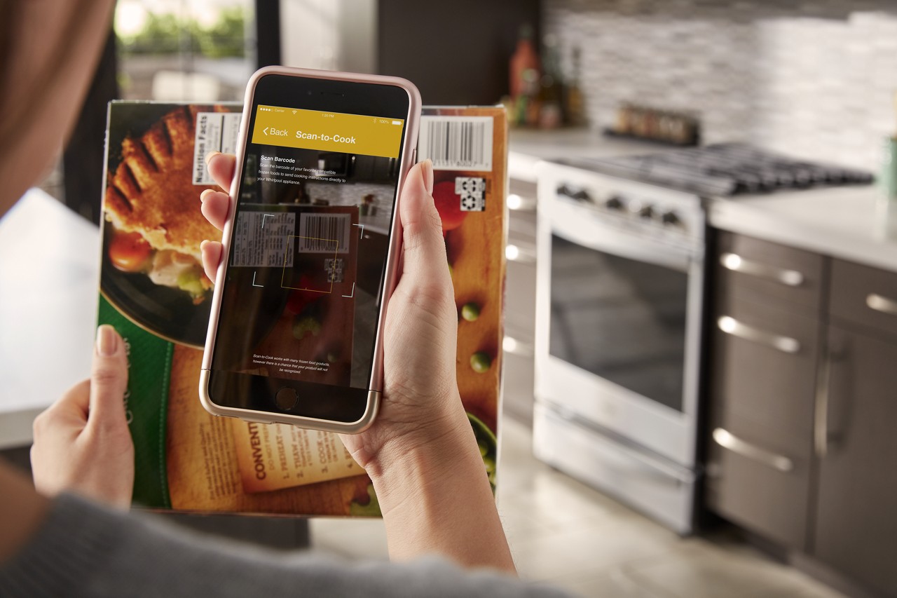 Whirlpool Images Using the Yummly app to scan food item