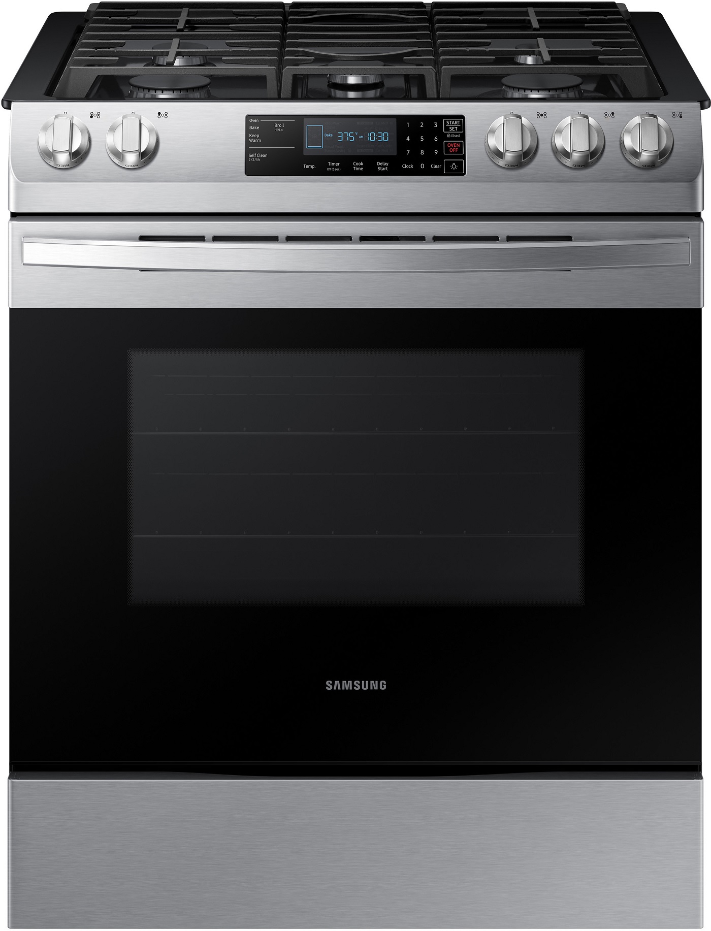 Credit: Samsung product image of Samsung 30” Slide In Gas Range NX58R9311SS