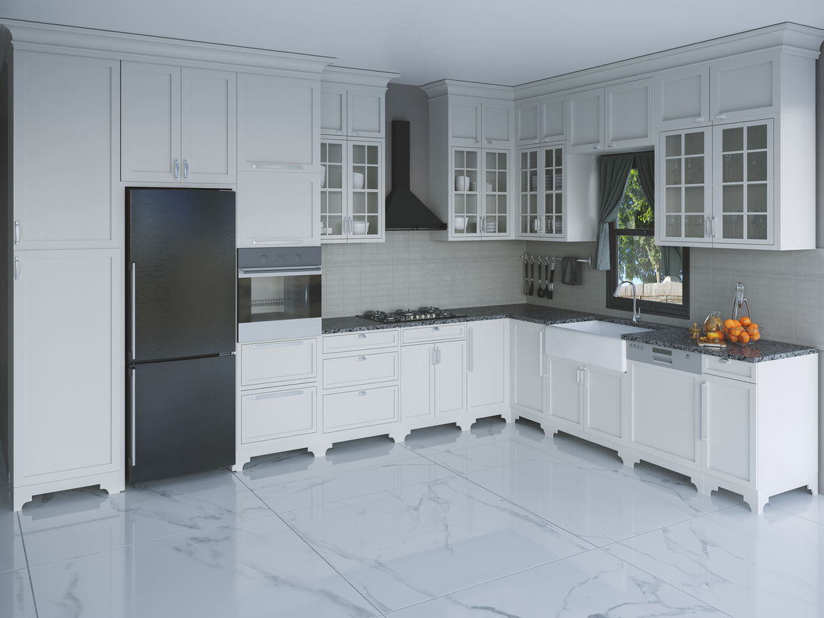 iStock Credit: nurulanga modern kitchen interior with black appliances