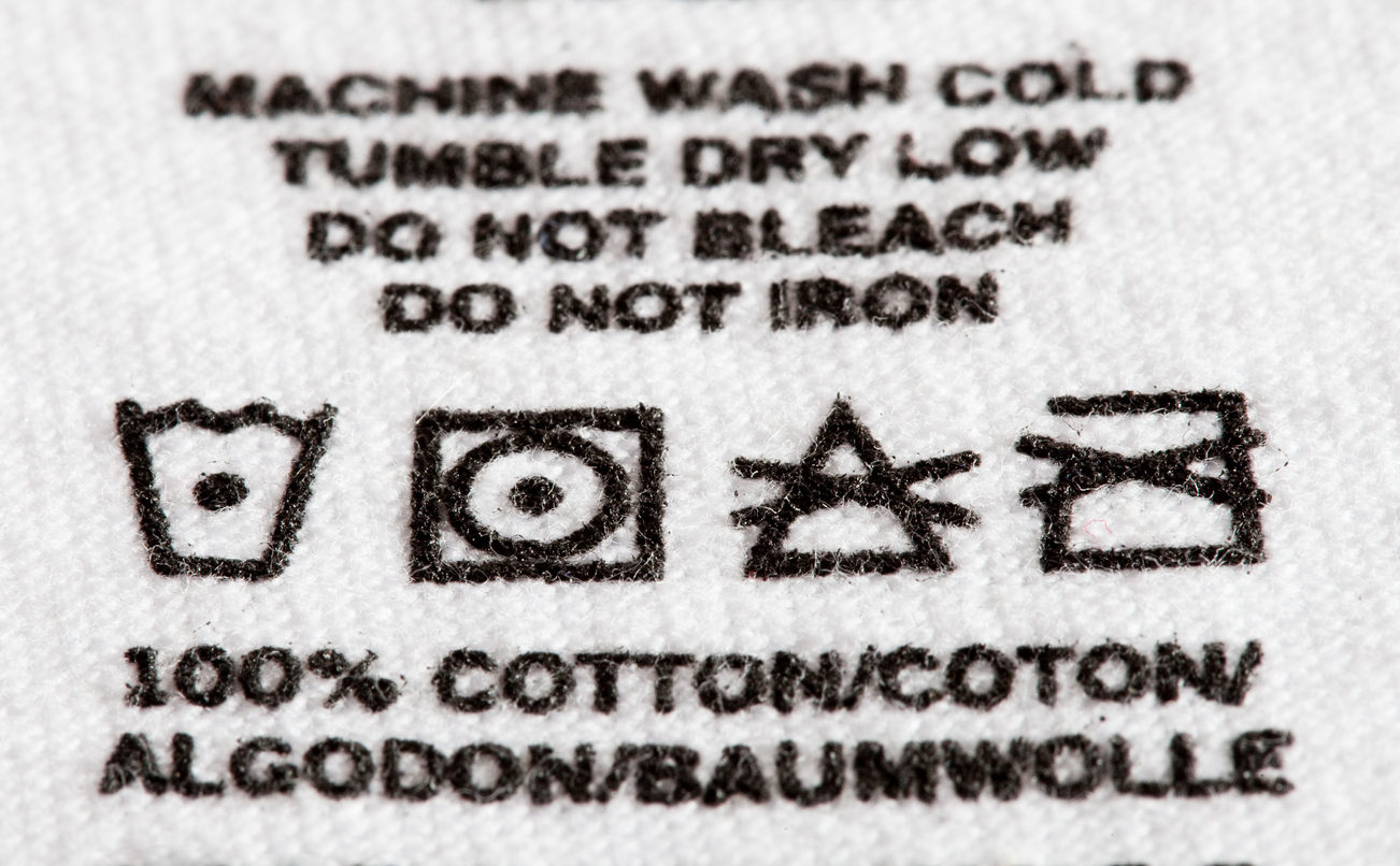 iStock Credit: lappes Image of a standard wash label