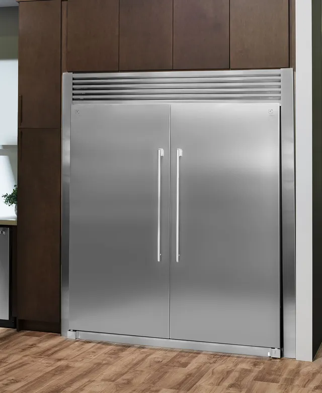 Credit: Electrolux The Electrolux EI33AR80WS freezerless refrigerator with a matching freezer in a kitchen