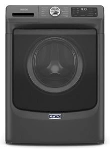 Front view of the Maytag MHW6630MBK front load washer 